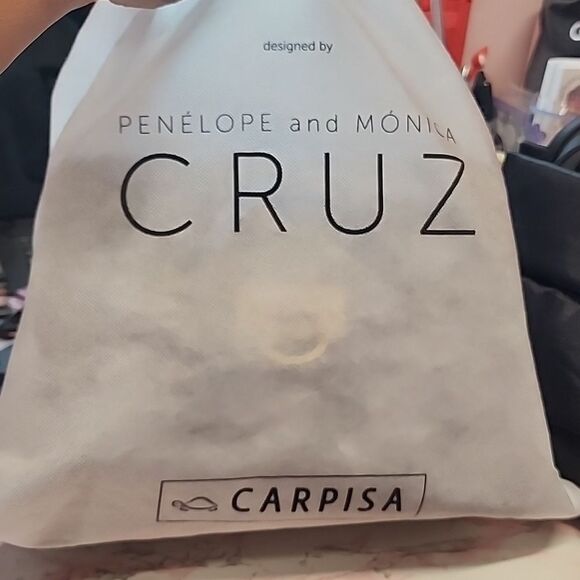 CAPRISA PENELOPE & MONICA CRUZ BLACK SUEDE LEATHER HANDBAG NWOT - Picture 11 of 11